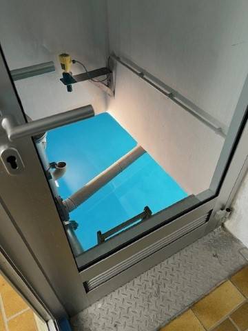 Das kostbare Nass im Hochbeh�lter Dauchinger-Stra�e...