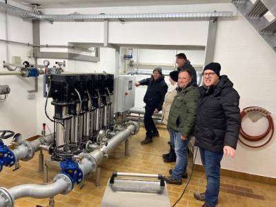 Von hier wird dann zuk�nftig auch der Hochbeh�lter Kappeler Berg gespeist.