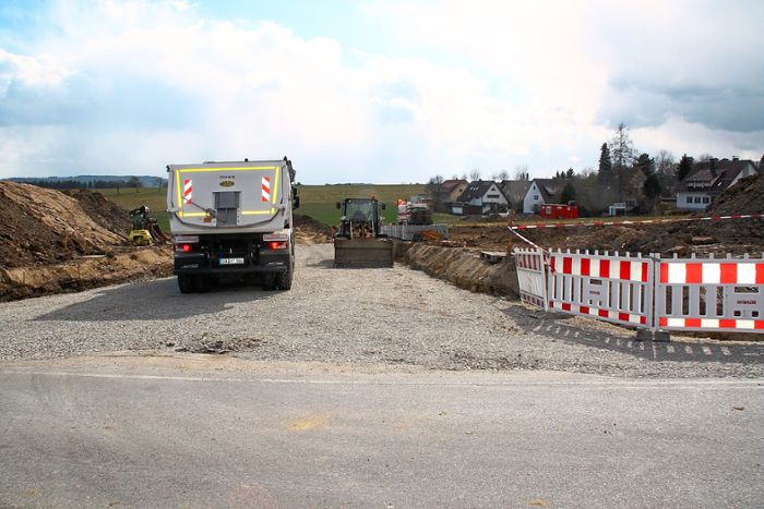 Die Erschlieung des Baugebiets 